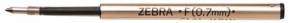 Golyóstoll betét Zebra H 0.7 mm fekete