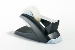 Ragasztószalag-adagoló Durable asztali + 19 mm x 33 m ragasztószalaggal fekete/ezüst