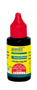 Bélyegzőfesték Stanger 25 ml piros