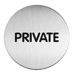 Tájékoztatótábla Durable Picto 83 mm private
