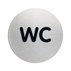 Tájékoztatótábla Durable Picto 83 mm WC