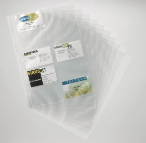 Névjegykártyatartó betét Durable Visifix 200 db-os dupla soros 10 db/csomag