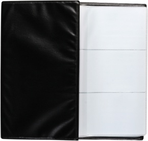 Névjegykártyatartó Centrum 192x110 mm 120 db-os kemény műbőr fekete