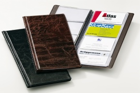 Névjegykártyatartó Durable Visifix 250x116 mm 96 db-os antracit