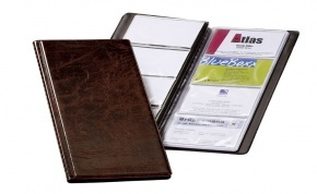 Névjegykártyatartó Durable Visifix 250x116 mm 96 db-os barna