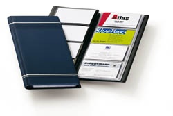 Névjegykártyatartó Durable Visifix 250x116 mm 96 db-os kék
