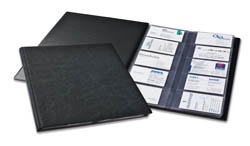 Névjegykártyatartó Durable Visifix 230x310 mm 400 db-os fekete