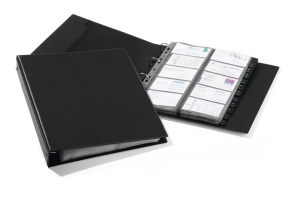 Névjegykártyatartó Durable Visifix 255x315 mm 400 db-os regiszteres fekete