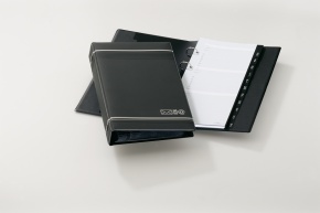 Telefonregiszter Durable Telindex 25.5x14.5 cm 4 gyűrűs antracit