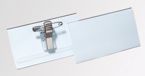 Névkitűző Durable Euro 40x75 mm tű+csipesz