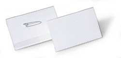 Névkitűző Durable Euro 90x54 mm biztosítótűvel