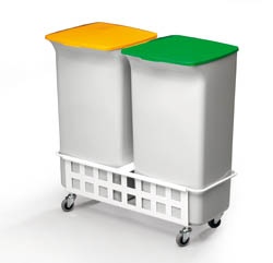 Hulladékgyűjtő szett Durable Durabin kézikocsival