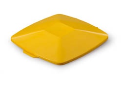 Hulladékgyűjtő-tető Durable Durabin 40l négyzet sárga