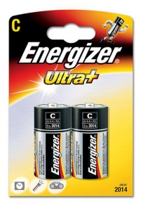 Elem Energizer Ultra+ alkáli LR14 C baby 2 db/csomag