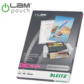 Lamináló fólia Leitz Standard meleglamináló UTD technológia A/3 125 mic. 74880000