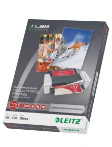 Lamináló fólia Leitz meleglamináló UDT technológia A/4 175 mic. 100 lap/csomag 74830000