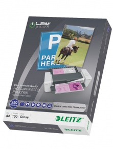 Lamináló fólia Leitz meleglamináló UDT technológia A/4 250 mic. 100 lap/csomag 74840000