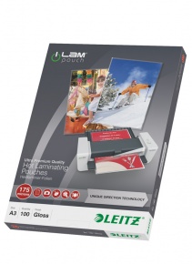 Lamináló fólia Leitz meleglamináló UDT technológia A/3 175 mic. 100 lap/csomag 74900000