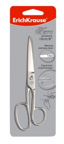 Olló ErichKrause Ferro 15 cm irodai fém bliszteres
