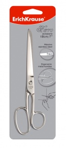 Olló ErichKrause Ferro 18 cm irodai fém bliszteres