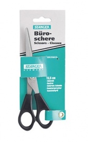 Olló Stanger 15.5 cm irodai rozsdamentes acél bliszteres