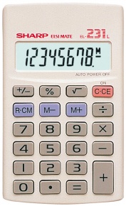 Számológép Sharp EL-231L zseb
