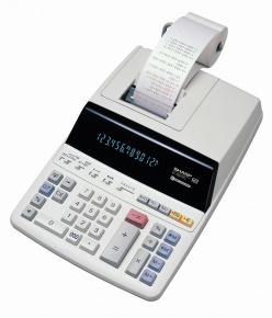 Számológép Sharp EL-2607PGY szalagos