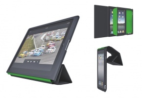Védőtok és állvány puha Leitz Complete iPad2/3/4 fekete 62540095