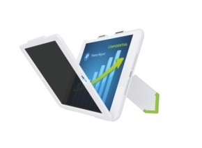 Privacy tok és állvány Leitz Complete iPad mini fekvő fehér 64170001
