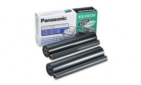 Thermotranszfer fólia Panasonic KX-FA 136 fekete 2 tekercs/doboz
