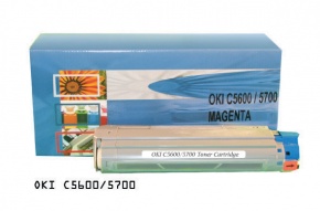 Lézertoner utángyártott Oki C5600/5700 vörös