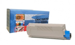 Lézertoner utángyártott Oki C5800 vörös