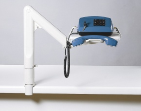 Telefontartó Exacompta/Multiform asztali kihúzható szürke