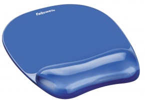 Egéralátét Fellowes Crystal géltöltésű csuklótámasszal kék