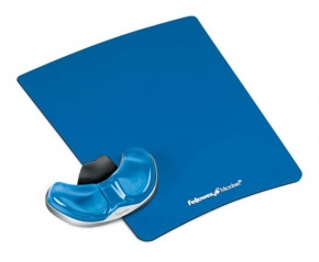 Tenyértámasz Fellowes Health-V Crystal kék