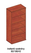 Irattartó szekrény Kwantum-308 KNR80-308 körte-konyak 80/186/42 cm