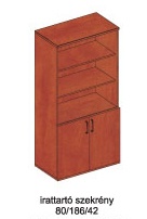 Irattartó szekrény Kwantum-308 KNR82-308 körte-konyak 80/186/42 cm