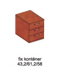 Irattartó konténer Kwantum-308 KNC10-308 körte-konyak 43.2/61.2/58 cm fix