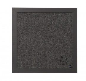 Üzenőtábla Bi-Office Black Shadow tűzhető felülettel textil 45x45 cm szürke