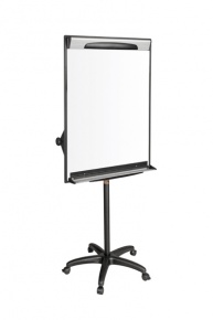 Flipchart tábla Bi-Office 70x100 cm kétoldalon papírtartó karral, görgőkkel