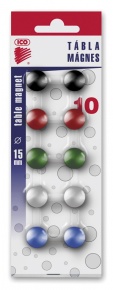 Táblamágnes Ico 15 mm 10 db/csomag vegyes színek