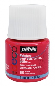 Kreatív akrilfesték Pébéo Deco fényes 45 ml szamóca