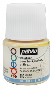 Kreatív akrilfesték Pébéo Deco fényes 45 ml vanília