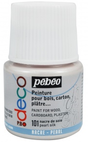 Kreatív akrilfesték Pébéo Deco gyöngyház 45 ml selyemfehér