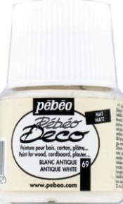 Kreatív akrilfesték Pébéo Deco matt 45 ml antikfehér