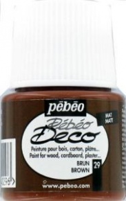 Kreatív akrilfesték Pébéo Deco matt 45 ml barna