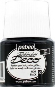 Kreatív akrilfesték Pébéo Deco matt 45 ml fekete