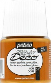 Kreatív akrilfesték Pébéo Deco matt 45 ml vörösokker