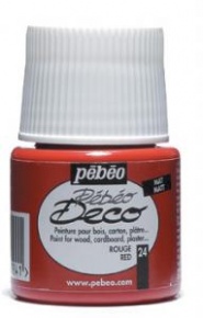 Kreatív akrilfesték Pébéo Deco matt 45 ml piros