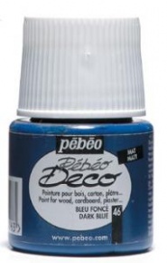 Kreatív akrilfesték Pébéo Deco matt 45 ml sötétkék